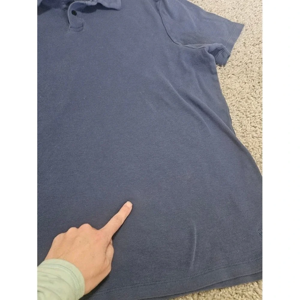 Banana Republic Polo Shirt Men Blue 100% Cotton XL